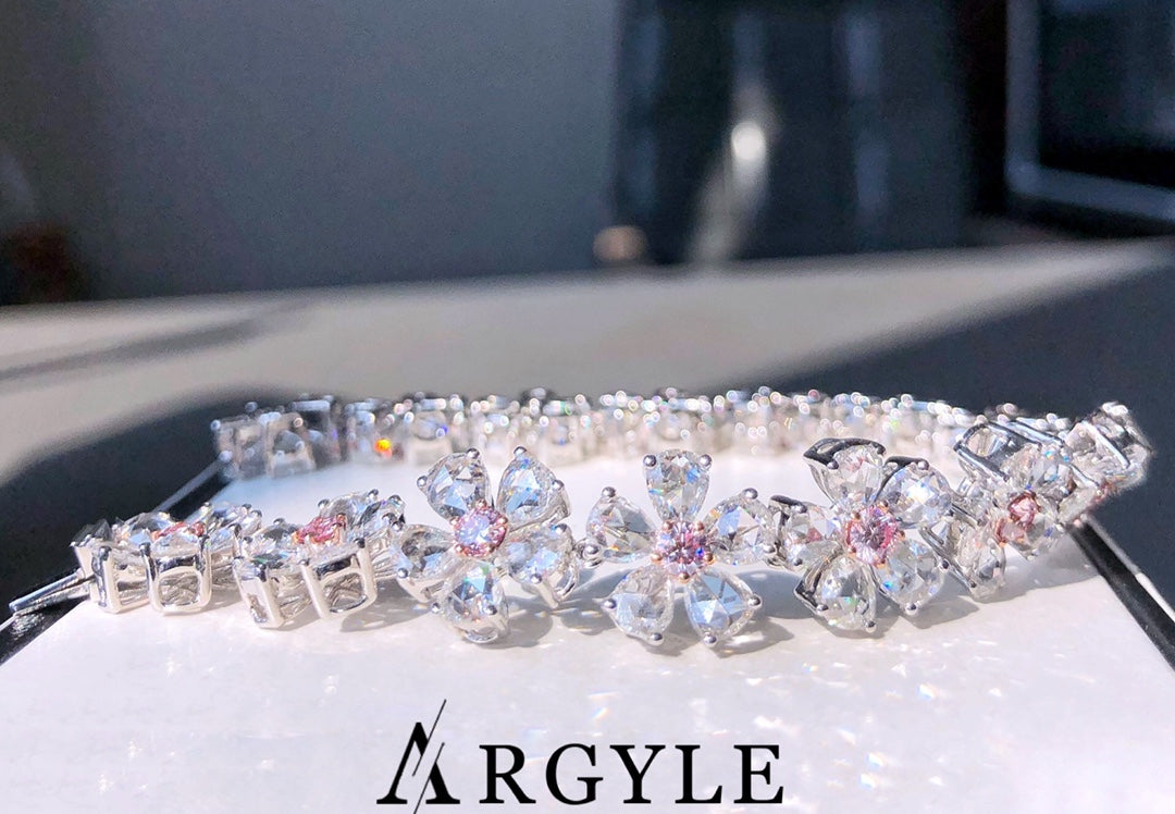 Bracelet en Diamants Rose Argyle Pink 1,41ct